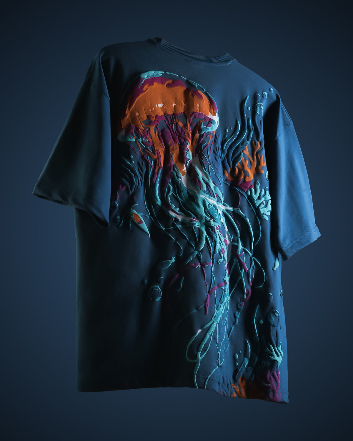 TEAL JELLYFISH TEE