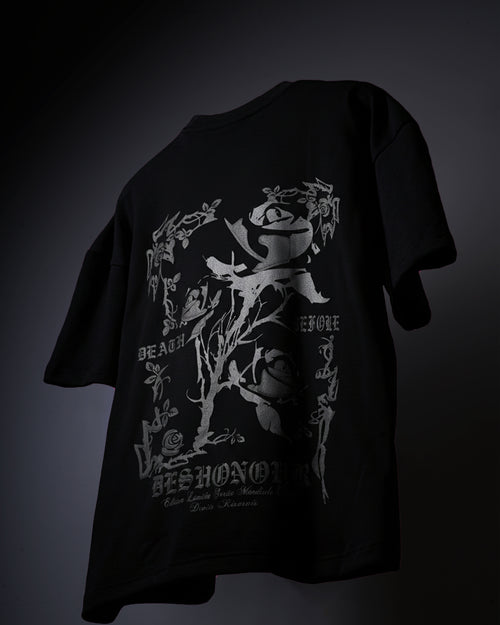 BLACK ROSEBLACK OVERSIZED T-SHIRT