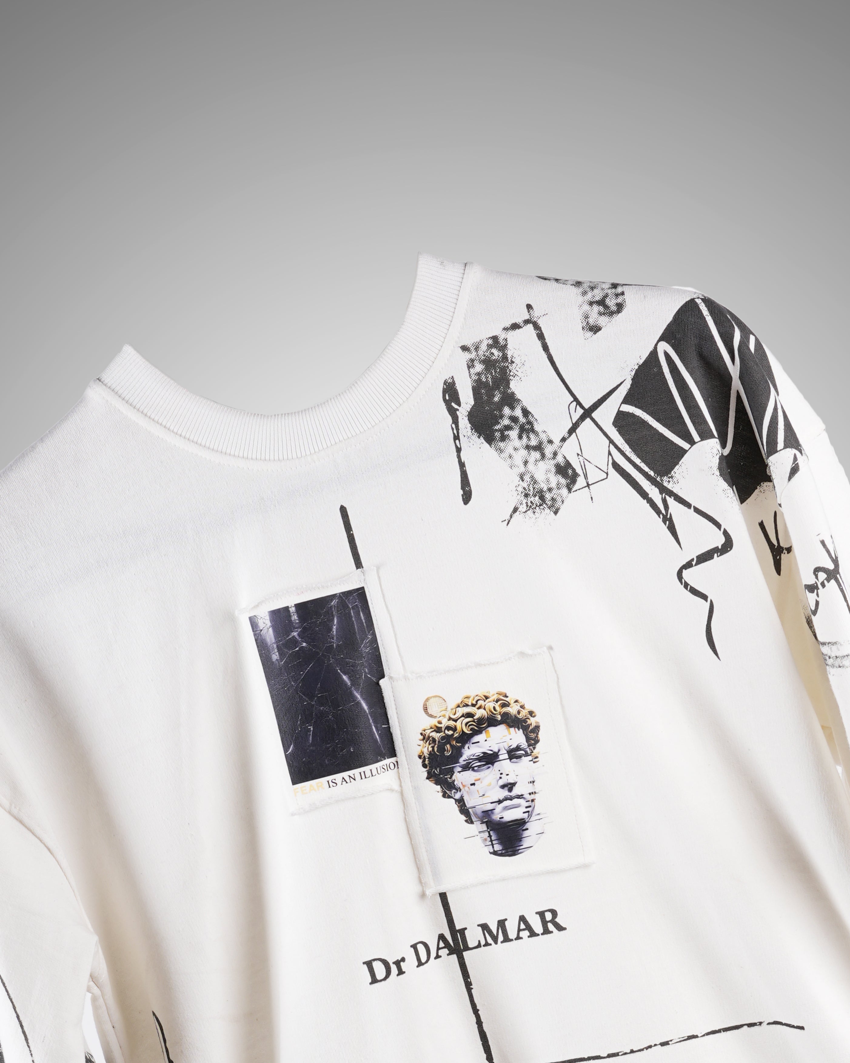 WHITE DALMAR OVERSIZED T-SHIRT